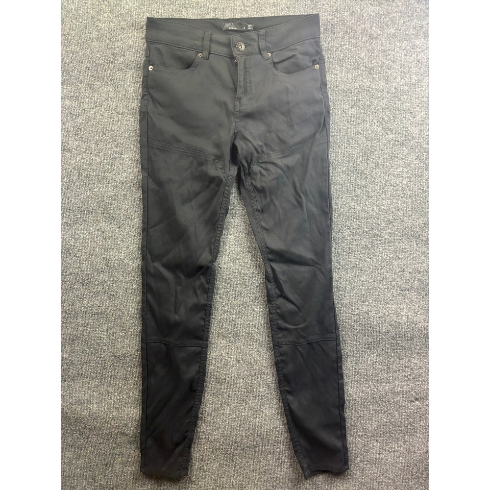 Prana Skinny Pants Womens 4 Black Articulated Knee Stretch Outdoor Casual